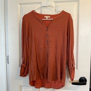 Jane and Delancey Burnt Orange Shirt